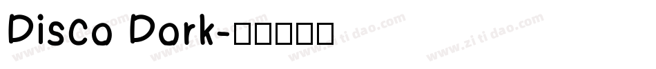 Disco Dork字体转换